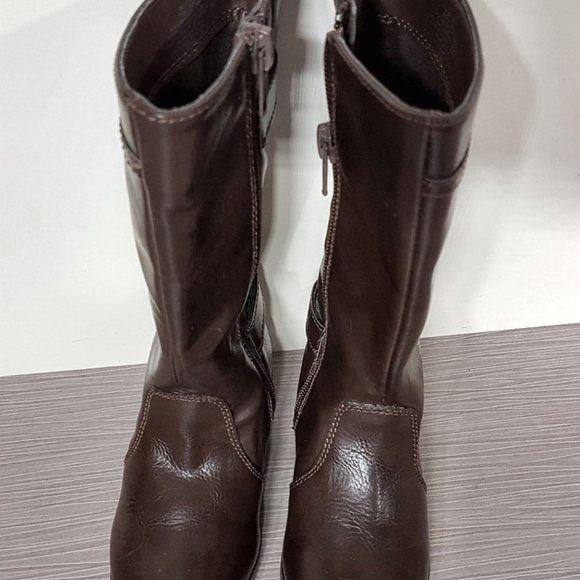 Nordstrom 'Brynn' Riding Boot Toddler Brown (age 2-4) Size 8 - Picture 5 of 6